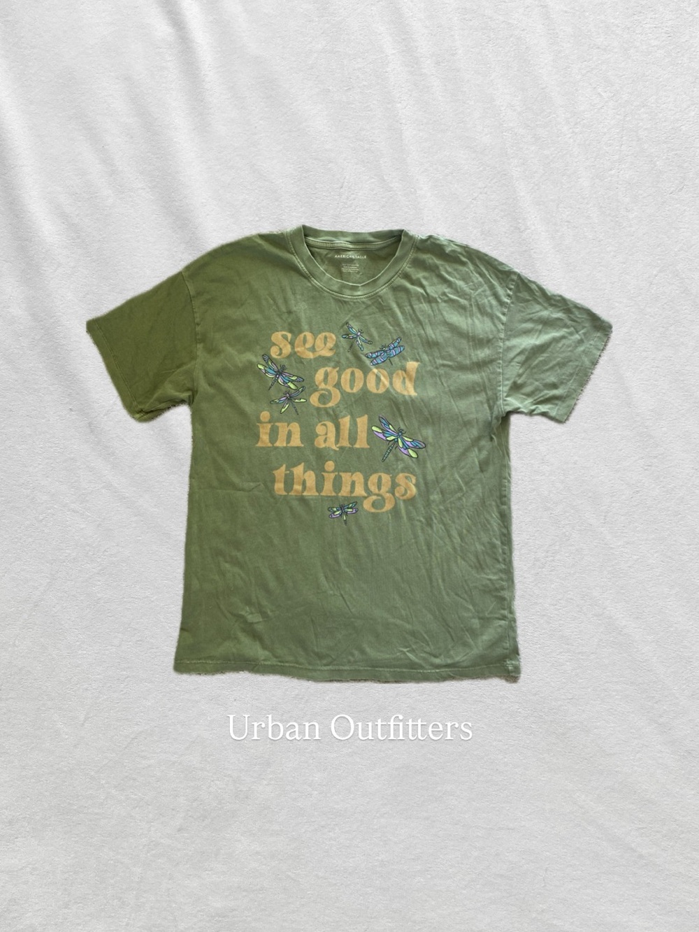 Urban Outfitters Sage Green oversized Dragonfly tee